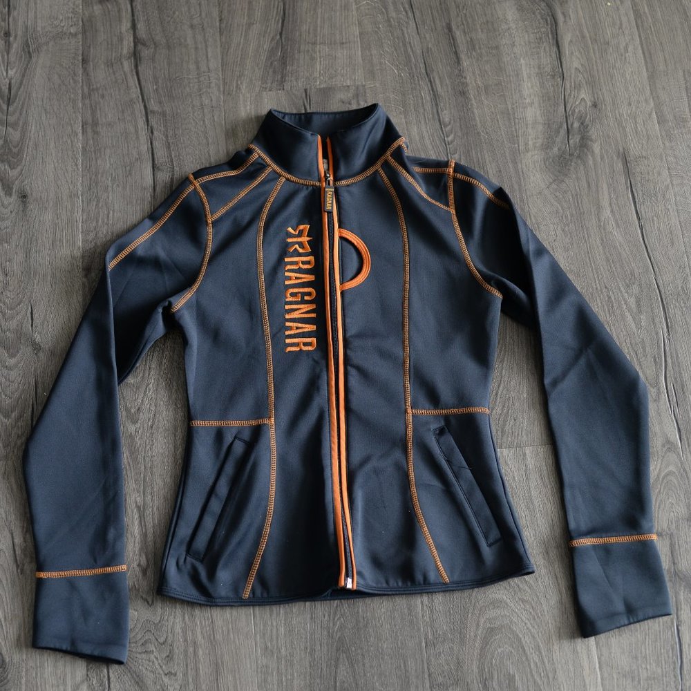 Ragnar Relay NordicTrack gray full zip jacket